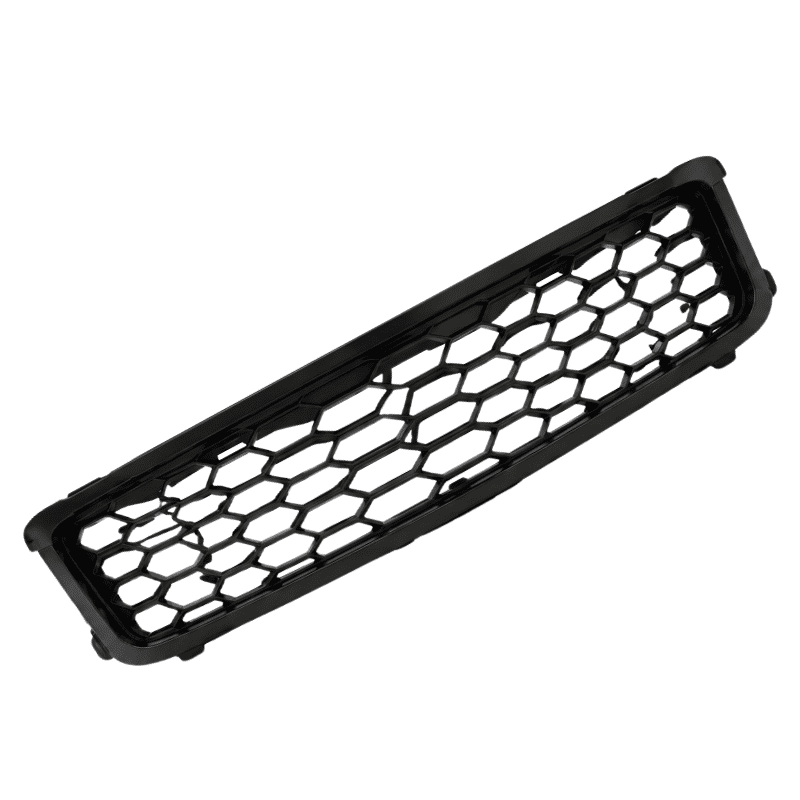 Premium Front Bumper Lower Honeycomb Grille Insert Black ABS Plastic